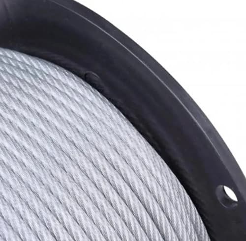 50 Mts Cabo De Aço 6,00mm 6x19 Revestido Em Pvc Cristal - 3