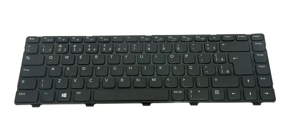 Teclado Para Notebook Dell Inspiron 3421 5437 P37g Padrão Br Preta Português Brasil - 1